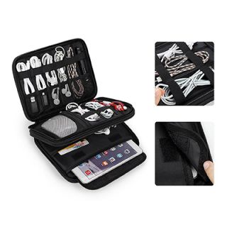 DUO Layer Travel iPad 10.8" Multi Gadget Pouch 05